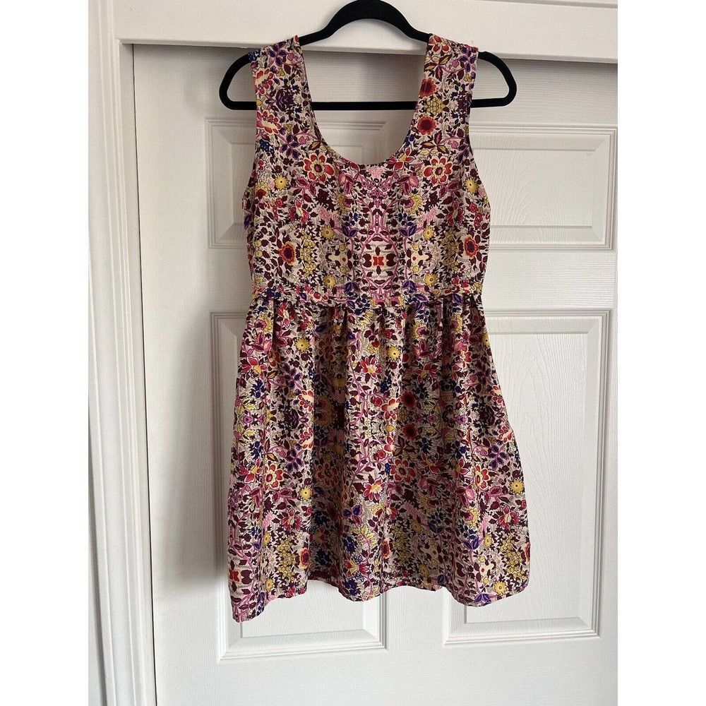 Billabong Women's Pink Floral Print Sleeveless Soft Tank Summer Dress Size M,